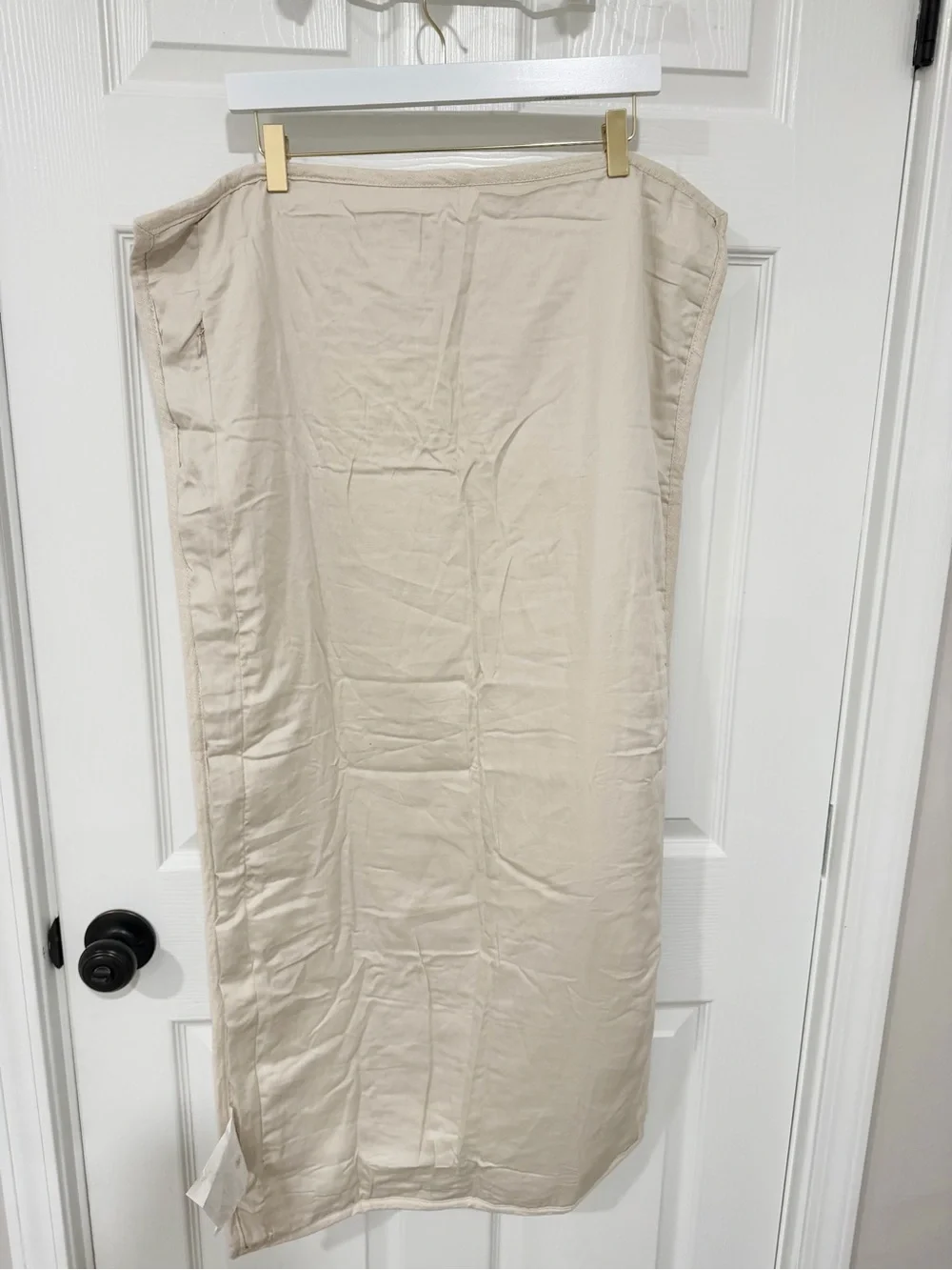 NWT Casaluna King Linen Blend Quilted Pillow Sham Ivory Textured Quiet Luxury